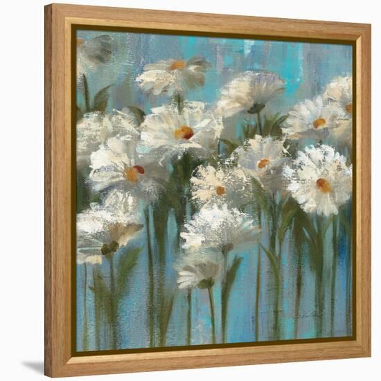 Daisies by the Lake-Silvia Vassileva-Framed Stretched Canvas