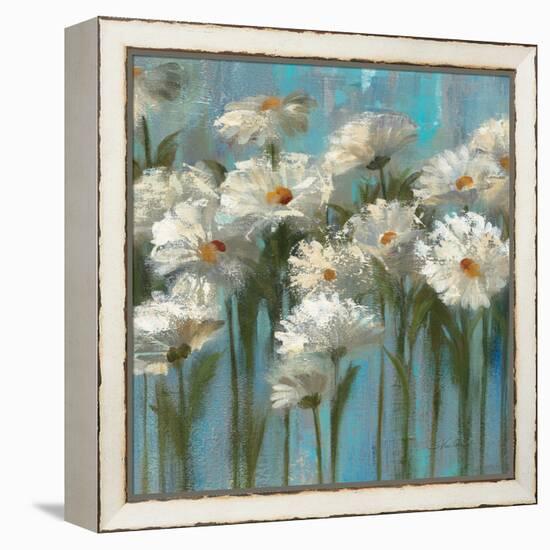 Daisies by the Lake-Silvia Vassileva-Framed Stretched Canvas