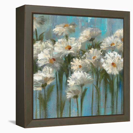 Daisies by the Lake-Silvia Vassileva-Framed Stretched Canvas