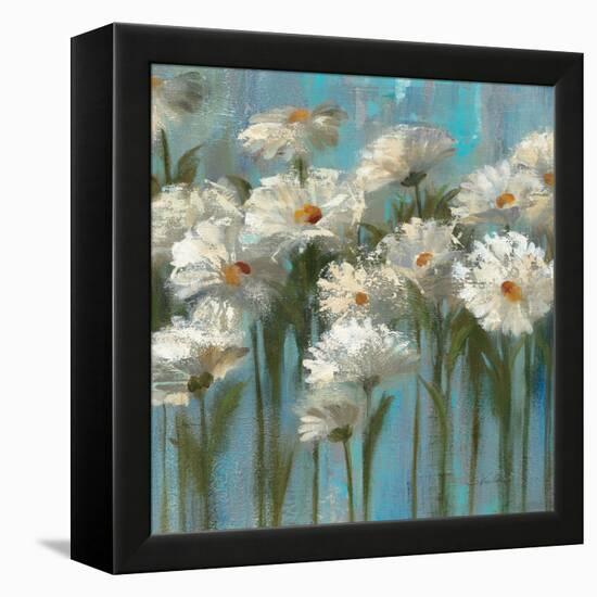 Daisies by the Lake-Silvia Vassileva-Framed Stretched Canvas