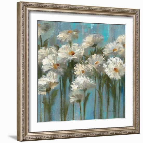 Daisies by the Lake-Silvia Vassileva-Framed Art Print