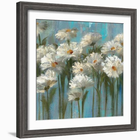 Daisies by the Lake-Silvia Vassileva-Framed Art Print