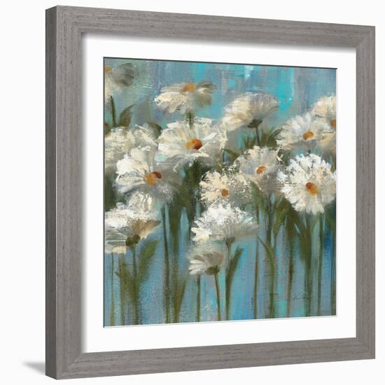 Daisies by the Lake-Silvia Vassileva-Framed Art Print