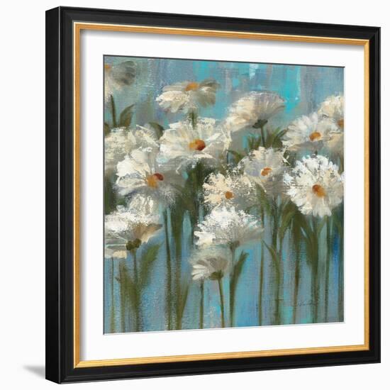 Daisies by the Lake-Silvia Vassileva-Framed Art Print