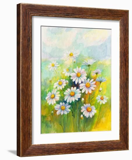 Daisies in a Flower-ZPR Int’L-Framed Giclee Print