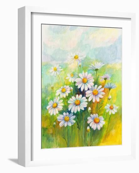 Daisies in a Flower-ZPR Int’L-Framed Giclee Print