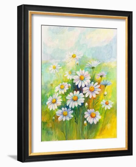 Daisies in a Flower-ZPR Int’L-Framed Giclee Print