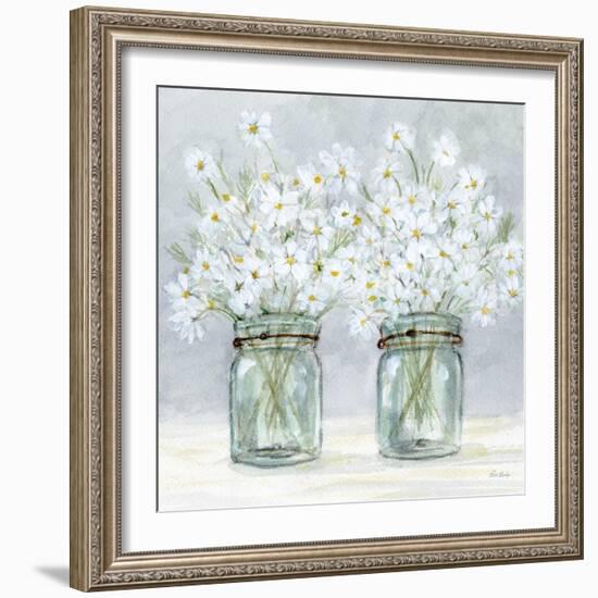 Daisies In Jars 4-Patti Bishop-Framed Art Print