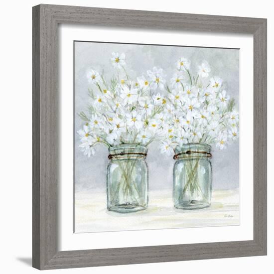 Daisies In Jars 4-Patti Bishop-Framed Art Print