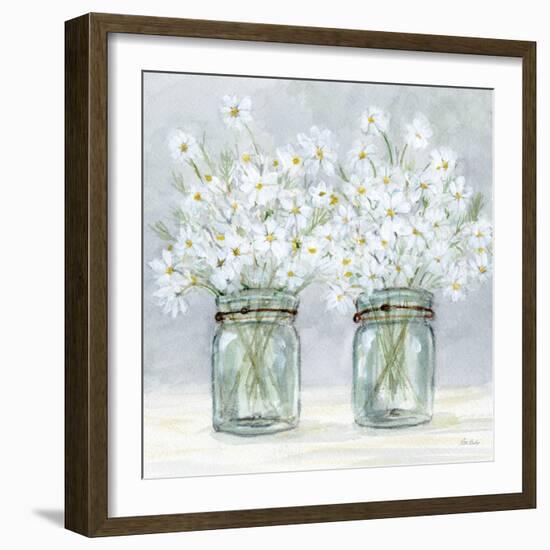 Daisies In Jars 4-Patti Bishop-Framed Art Print