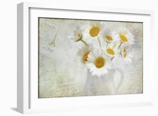 Daisies Paris Vintage-Cora Niele-Framed Giclee Print