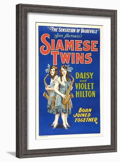 Daisy and Violet Hilton, 1920-null-Framed Art Print