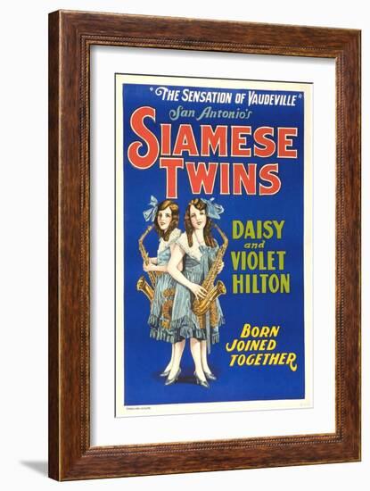 Daisy and Violet Hilton, 1920-null-Framed Art Print