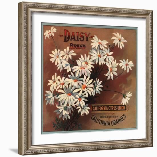 Daisy Brand - California - Citrus Crate Label-Lantern Press-Framed Art Print