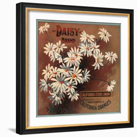 Daisy Brand - California - Citrus Crate Label-Lantern Press-Framed Art Print