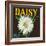 Daisy Brand Citrus Crate Label - Covina, CA-Lantern Press-Framed Art Print