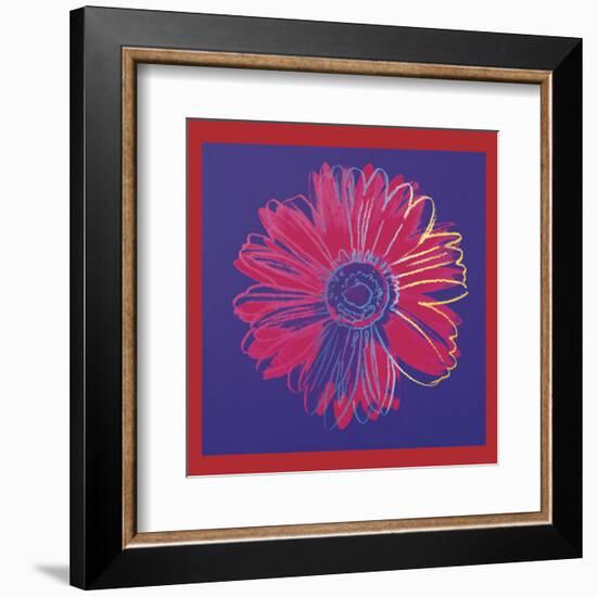 Daisy, c.1982  (blue and red)-Andy Warhol-Framed Art Print