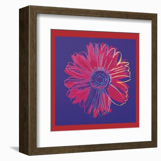 Daisy, c.1982  (blue and red)-Andy Warhol-Framed Art Print