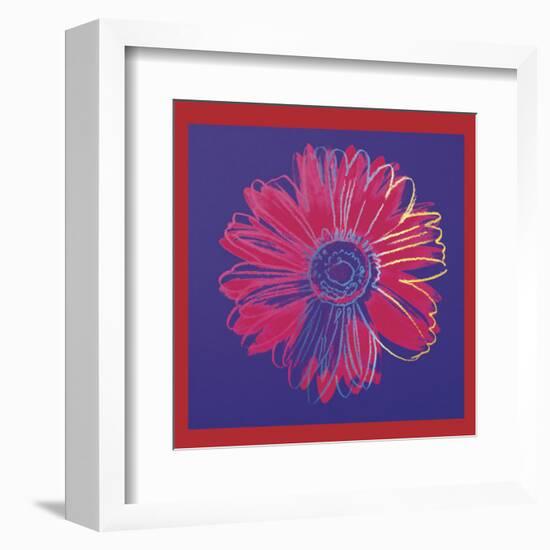 Daisy, c.1982  (blue and red)-Andy Warhol-Framed Art Print