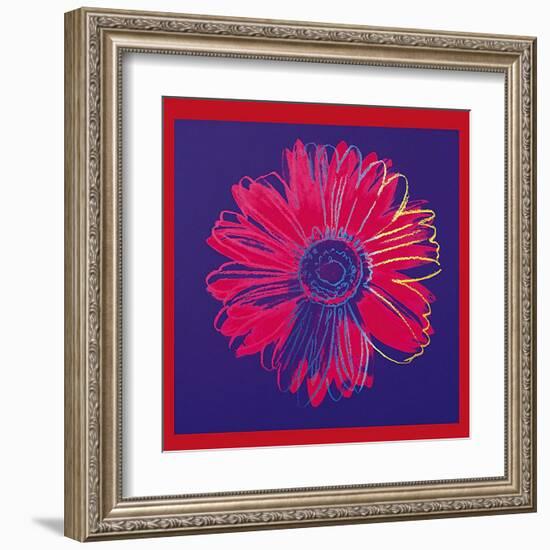 Daisy, c.1982 (Blue and Red)-Andy Warhol-Framed Art Print
