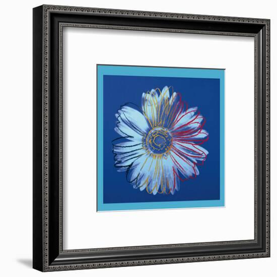 Daisy, c.1982 (Blue on Blue)-Andy Warhol-Framed Giclee Print