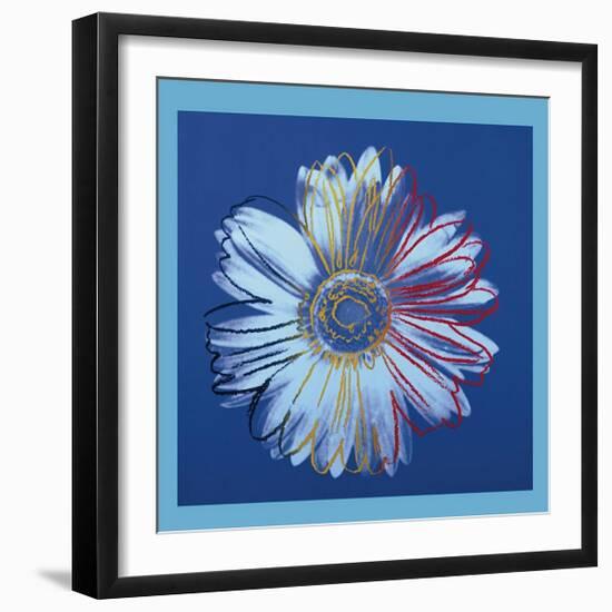 Daisy, c.1982 (Blue on Blue)-Andy Warhol-Framed Giclee Print