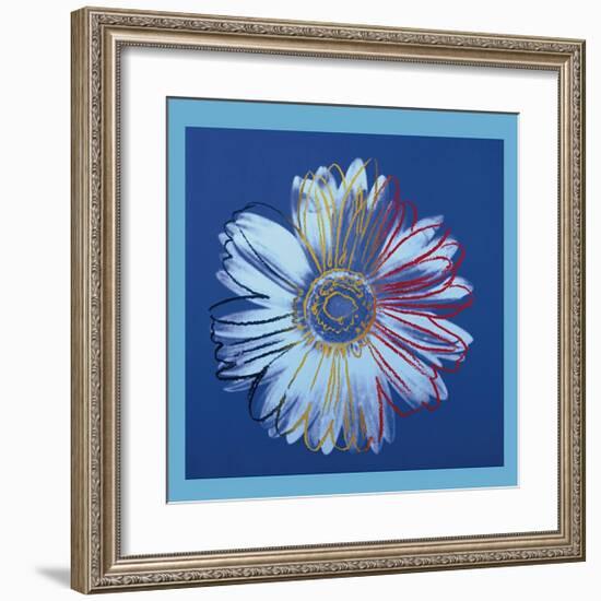 Daisy, c.1982 (Blue on Blue)-Andy Warhol-Framed Giclee Print