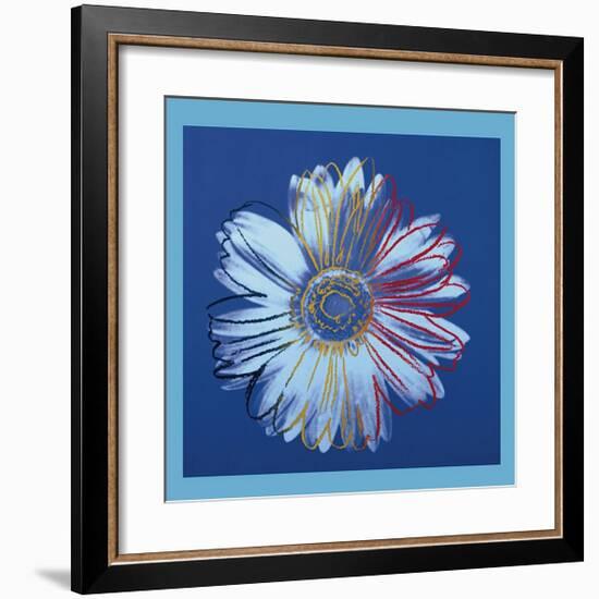 Daisy, c.1982 (Blue on Blue)-Andy Warhol-Framed Giclee Print