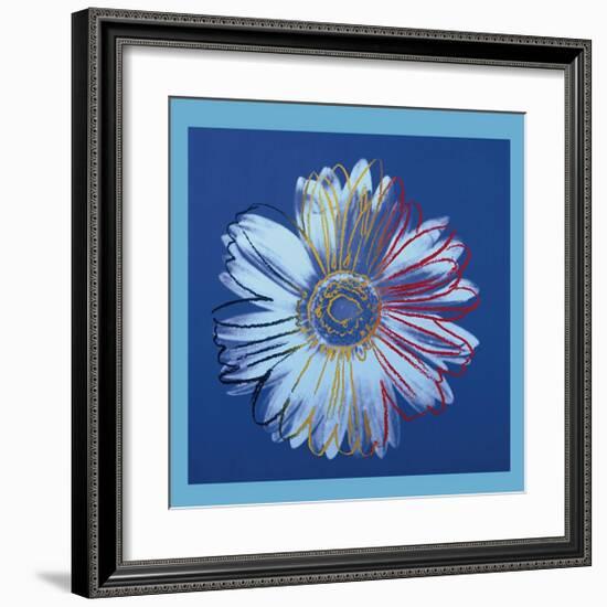 Daisy, c.1982 (Blue on Blue)-Andy Warhol-Framed Giclee Print