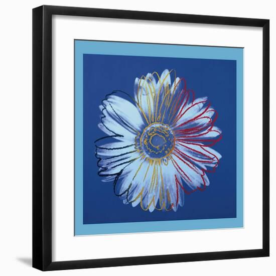 Daisy, c.1982 (Blue on Blue)-Andy Warhol-Framed Giclee Print