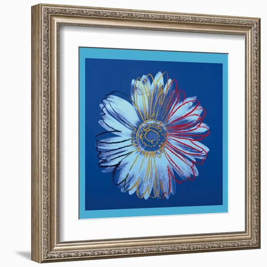 Daisy, c.1982 (Blue on Blue)-Andy Warhol-Framed Art Print