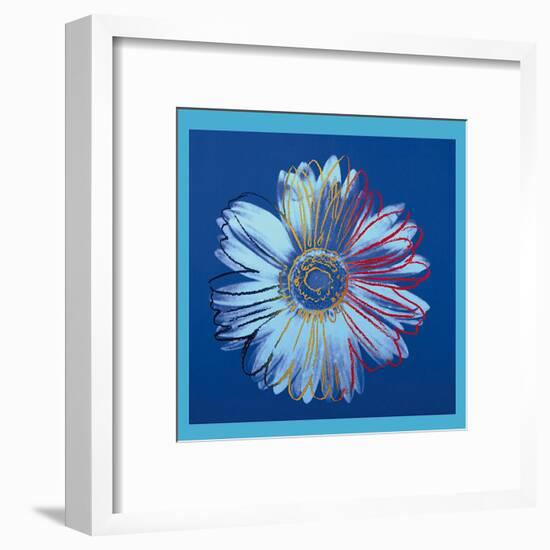 Daisy, c.1982 (Blue on Blue)-Andy Warhol-Framed Art Print