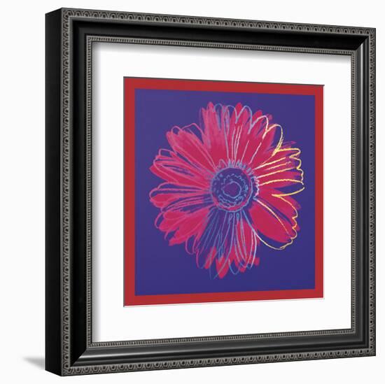 Daisy, c.1982 (blue & red)-Andy Warhol-Framed Art Print