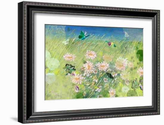 Daisy green-Claire Westwood-Framed Art Print