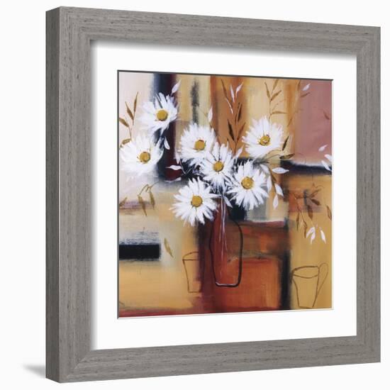 Daisy Impressions II-Natasha Barnes-Framed Giclee Print