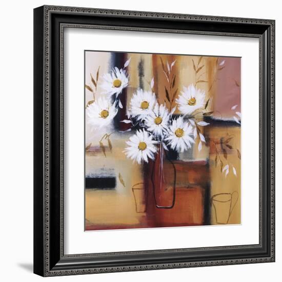 Daisy Impressions II-Natasha Barnes-Framed Giclee Print