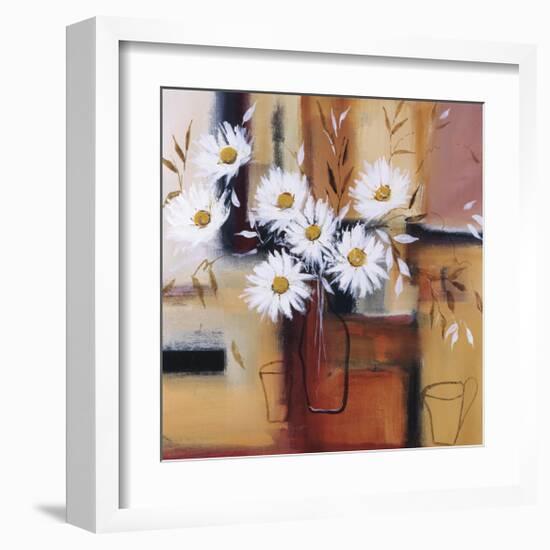 Daisy Impressions II-Natasha Barnes-Framed Giclee Print