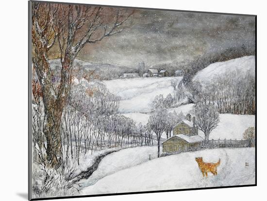 Daisy’s First Snow-Bill Bell-Mounted Giclee Print