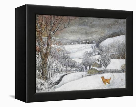 Daisy’s First Snow-Bill Bell-Framed Premier Image Canvas