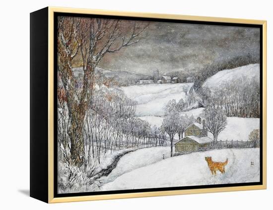 Daisy’s First Snow-Bill Bell-Framed Premier Image Canvas