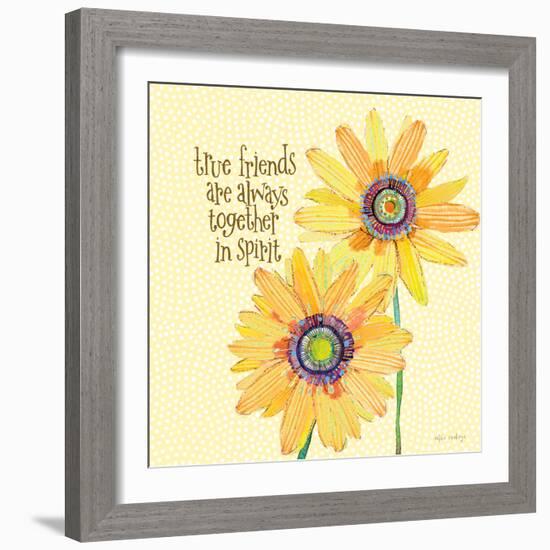 Daisy Stripes - True Friends-Robbin Rawlings-Framed Art Print