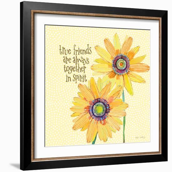 Daisy Stripes - True Friends-Robbin Rawlings-Framed Art Print