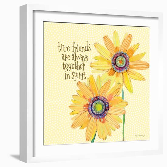 Daisy Stripes - True Friends-Robbin Rawlings-Framed Art Print