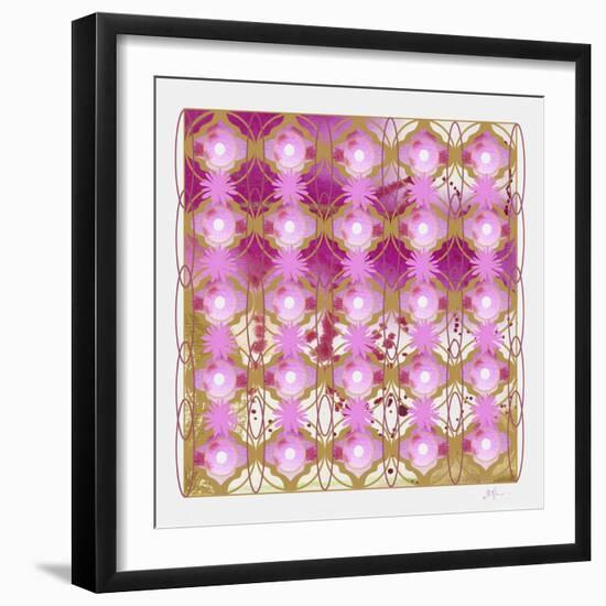 Daisy Trellis-Pamela A. Johnson-Framed Giclee Print