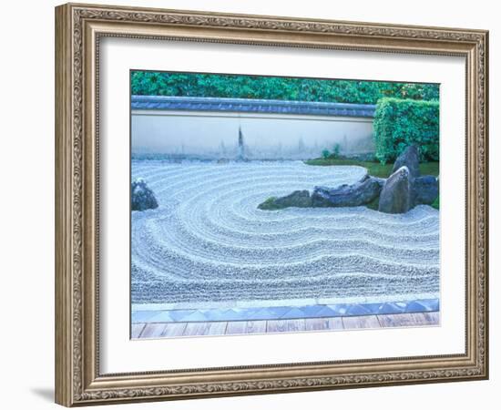 Daitokuji Temple, Zuiho-in Rock Garden, Kyoto, Japan-Rob Tilley-Framed Photographic Print