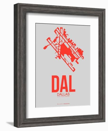 Dal Dallas Poster 1-NaxArt-Framed Art Print