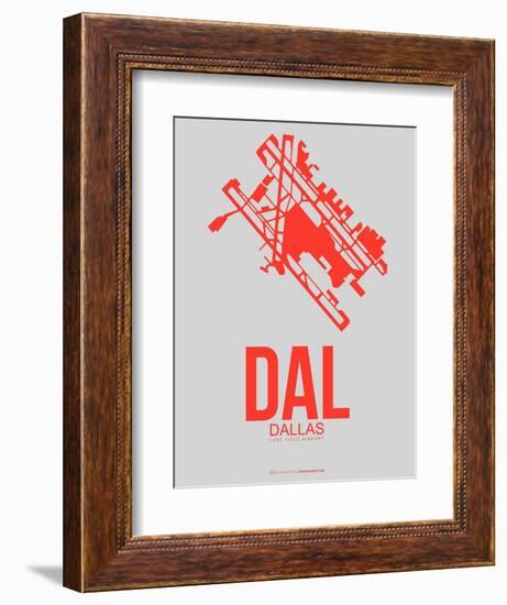 Dal Dallas Poster 1-NaxArt-Framed Art Print