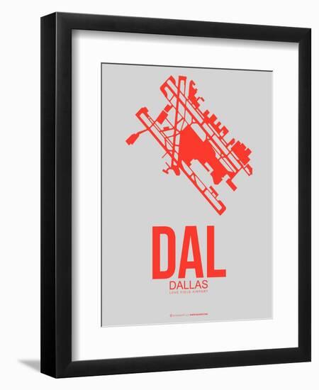 Dal Dallas Poster 1-NaxArt-Framed Art Print