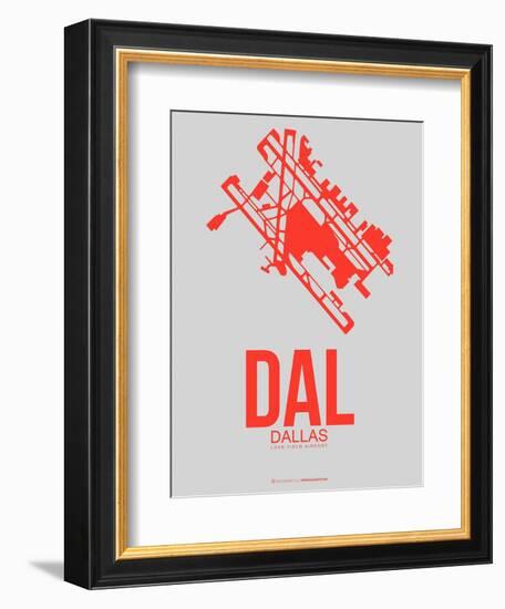 Dal Dallas Poster 1-NaxArt-Framed Art Print