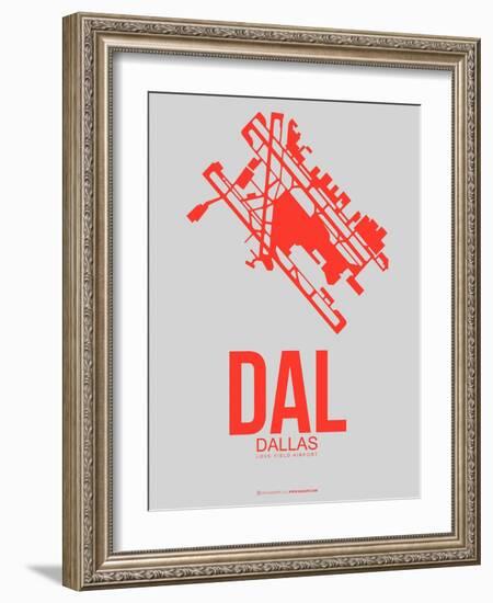 Dal Dallas Poster 1-NaxArt-Framed Art Print